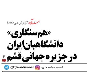 «هم سنگاری»  دانشگاهیان  در جزیره جهانی قشم