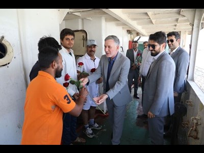 تجلیل از دریانوردان مستقر در بندر خرمشهر به مناسبت روز جهانی دریانوردی