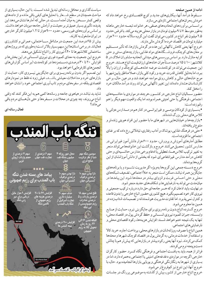 زوایای پنهان تصمیم  به خروج اتباع