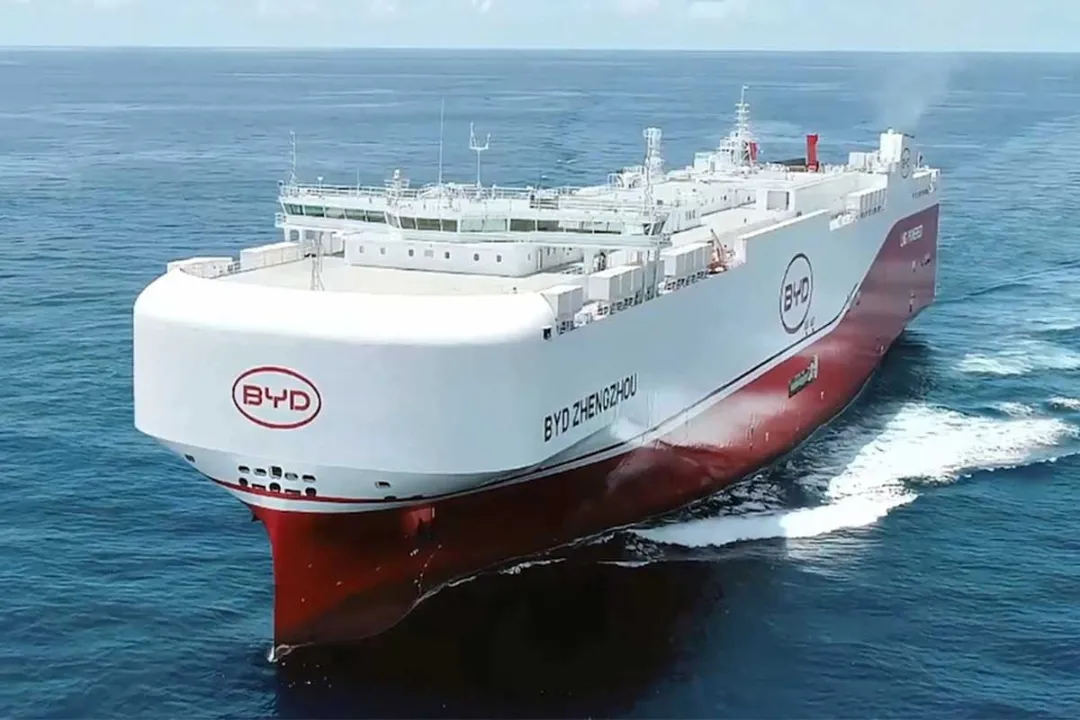 بی‌وای‌دی هفتمین کشتی حمل خودروی خود را راه‌اندازی کرد