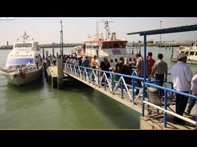 آغاز تردد دریایی زائران اربعین از بندر خرمشهر به بصره از ۱۰ مرداد