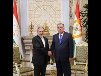 دیدار وزیر امور خارجه با رئیس‌جمهور تاجیکستان