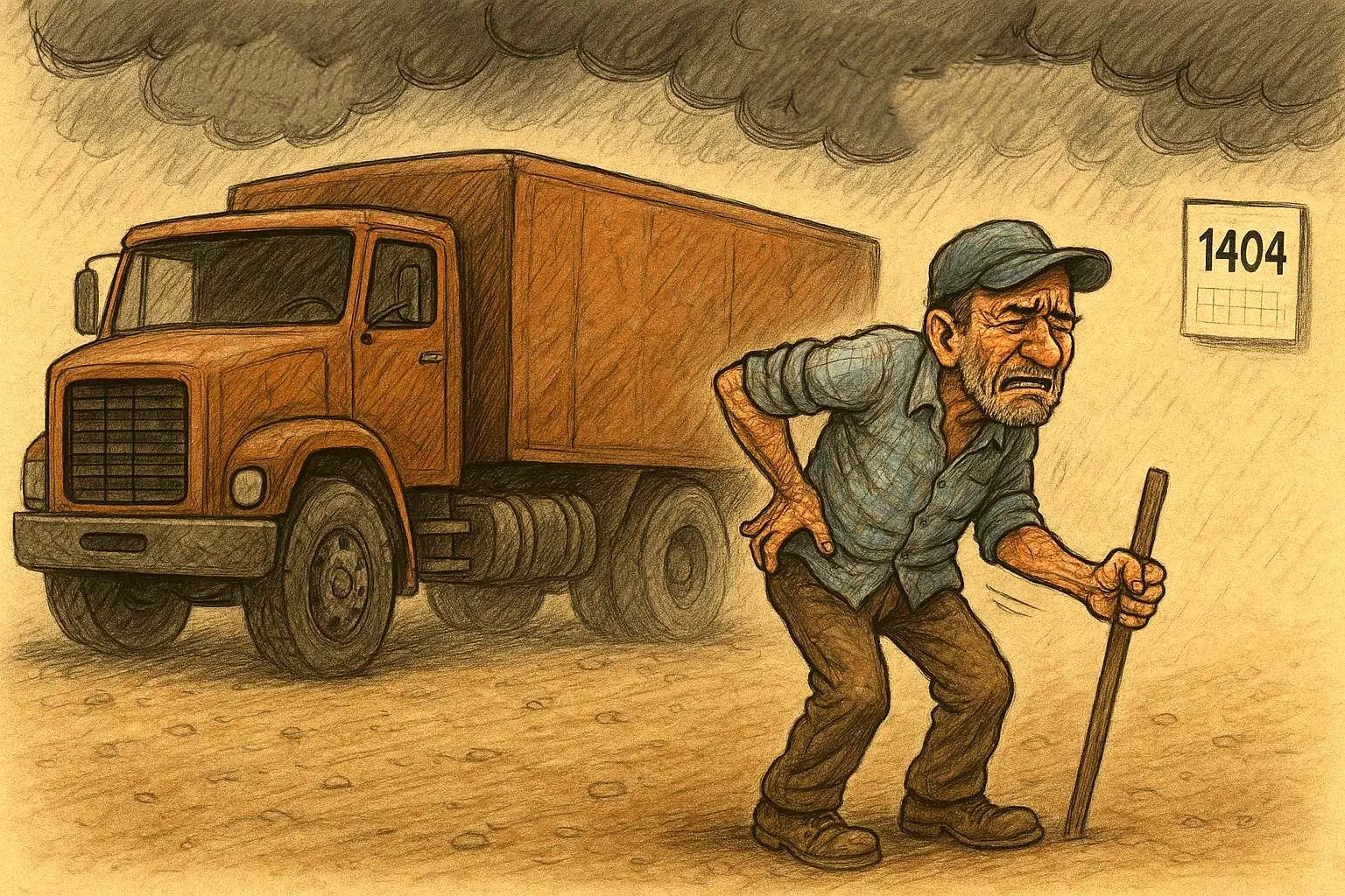 صنف رانندگان کامیون در انتظار بازنشستگی زودهنگام؛ شغلی که سخت و زیان آوری آن انکار می شود!