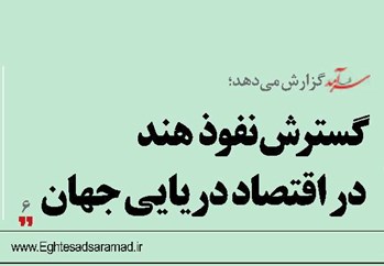 گسترش نفوذ هند  در اقتصاد دریایی جهان