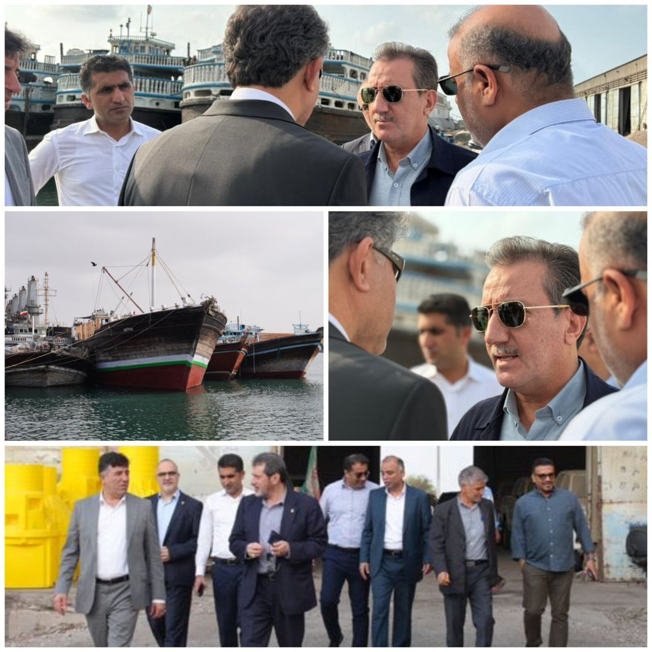 بازدید رسولی از بنادر شهید باهنر، حقانی و نخل ناخدا