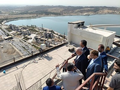 بازدید صالحی‌امیری از پروژه‌های گردشگری اطراف دریاچه چیتگر