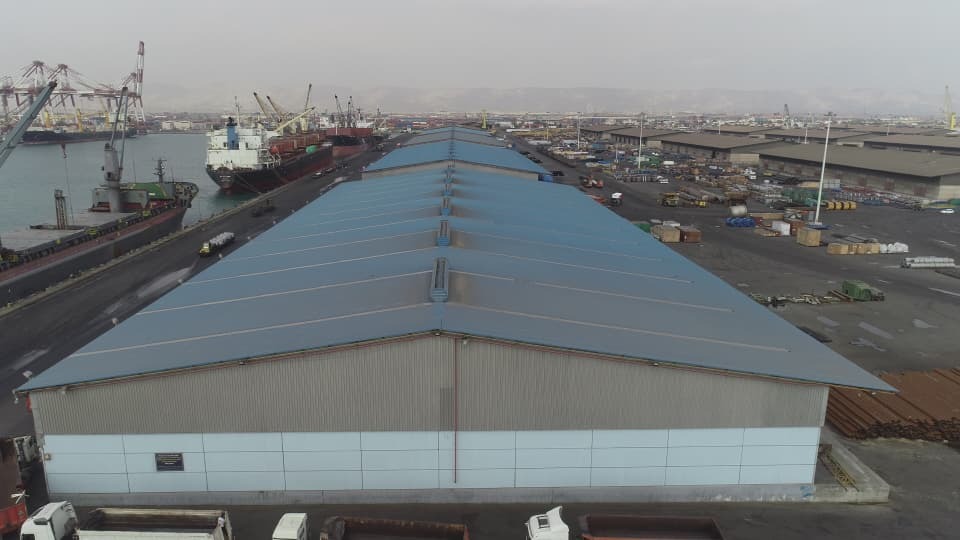 تعمیرات اساسی ۱۰ انبار لجستیک بندر شهید رجایی
