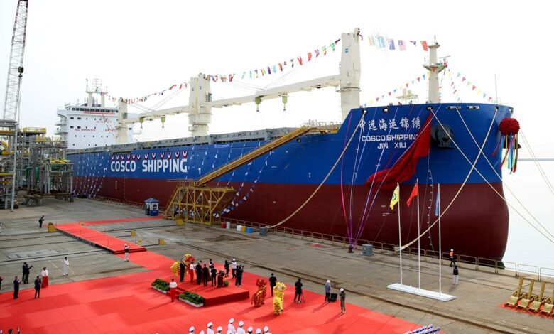 ثبت اولین سفارش ساخت کشتی توسط شرکت کاسکو چین در سال ۲۰۲۶